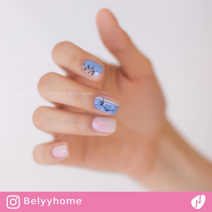 Dandelion on Geometric Nails